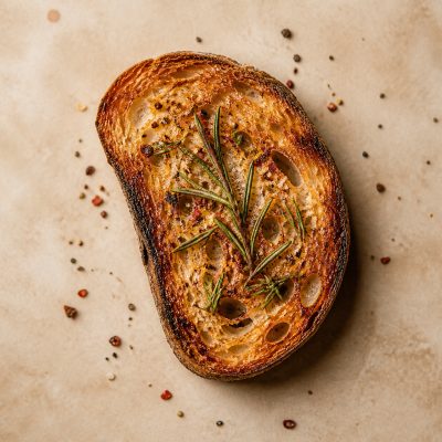 Toast und Gewürze