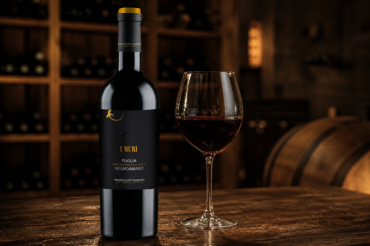 Vigneti del Salento I Muri Negroamaro Puglia IGP Apulien 2024 Rotwein – Stimmungsbild