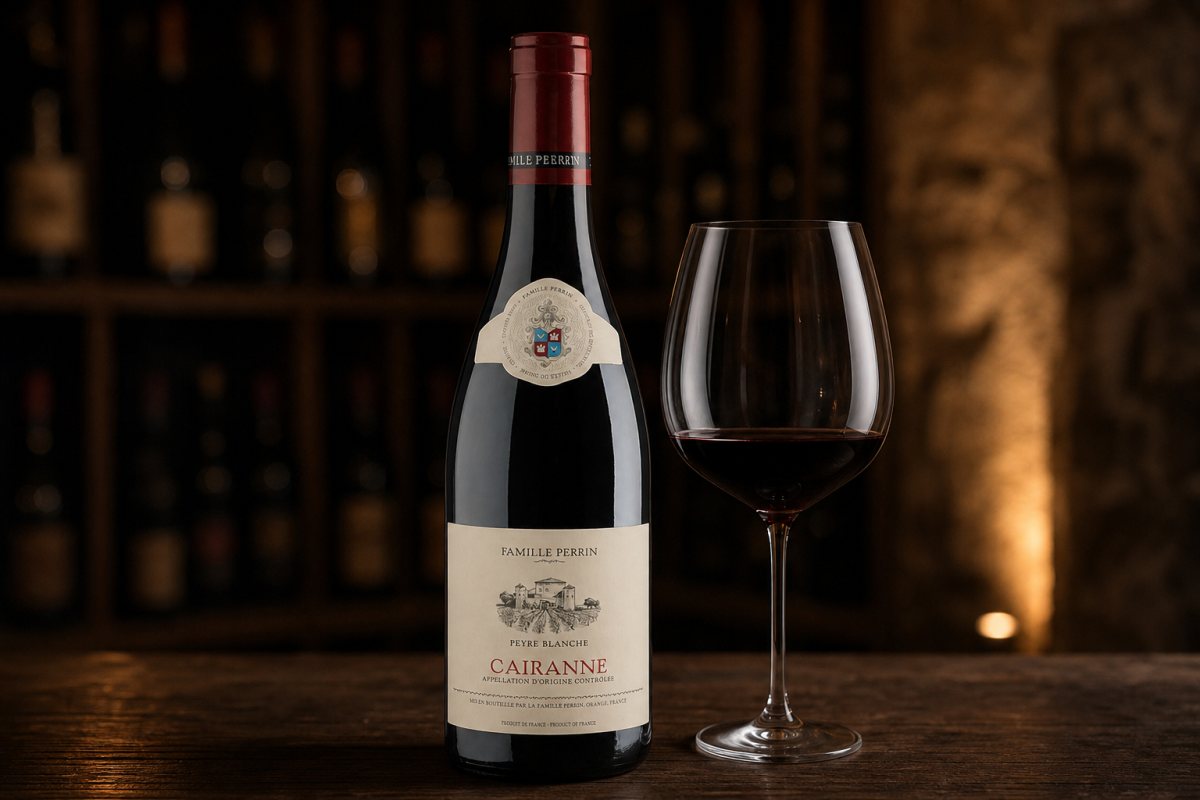 Famille Perrin Peyre Blanche Cairanne AOP Rhône 2023 Rotwein – Stimmungsbild
