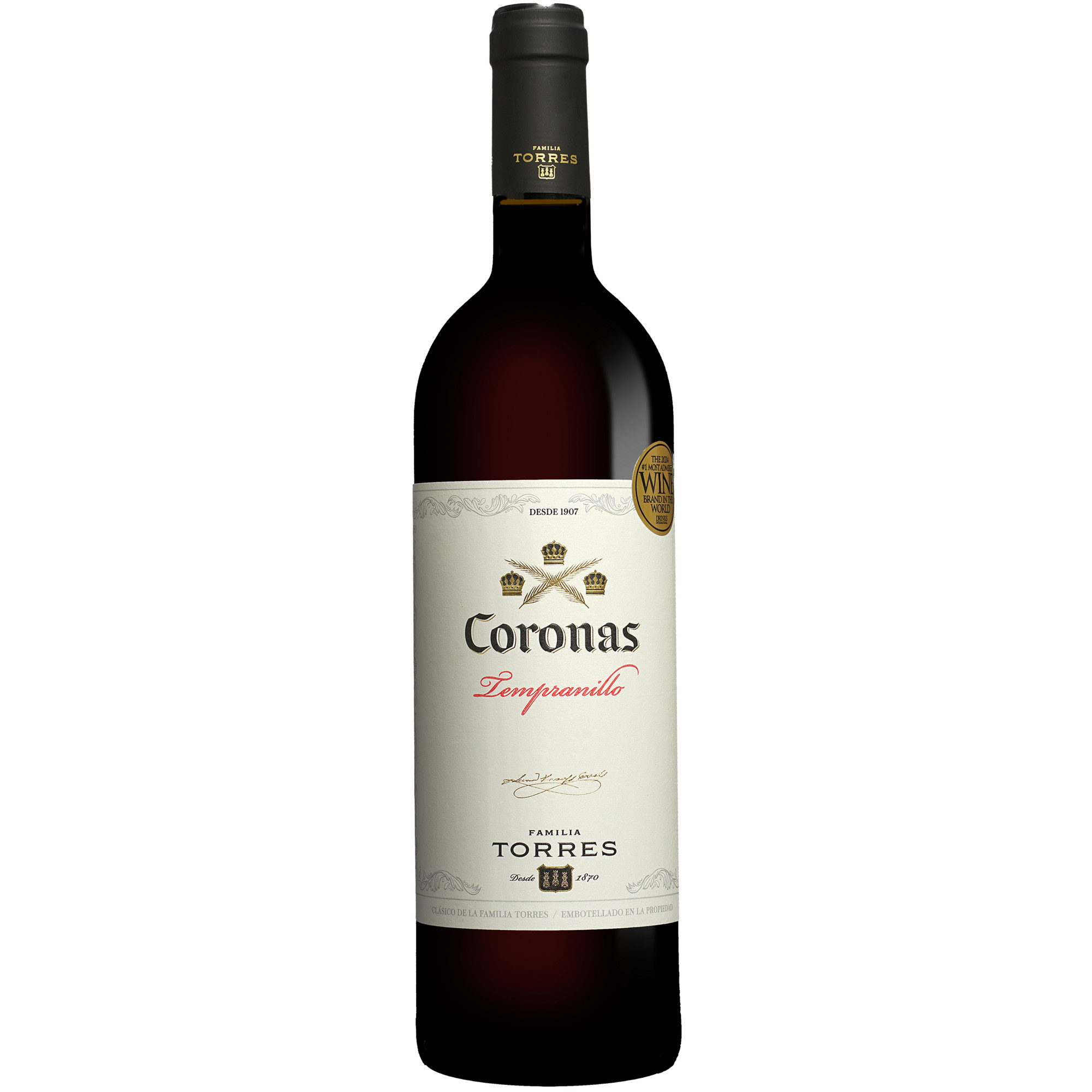 Familia Torres Coronas Tempranillo Catalunya DO Katalonien 2021 Rotwein Produktbild
