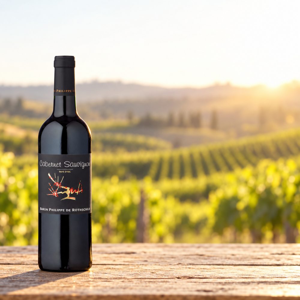Les Cépages Cabernet Sauvignon, Pays d'Oc IGP, Languedoc-Roussillon, 2023, Rotwein
