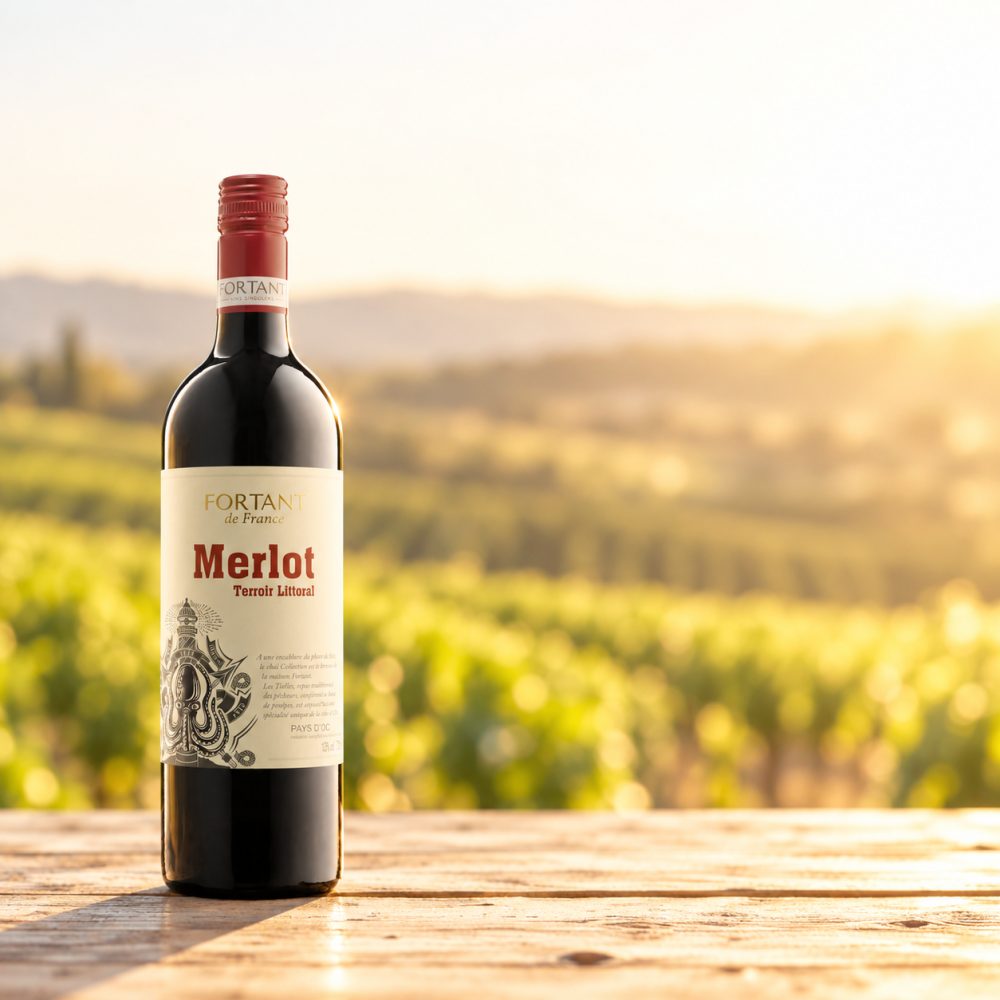 Fortant de France Terroir Littoral Merlot, Pays d'Oc IGP, Languedoc-Roussillon, 2024, Rotwein