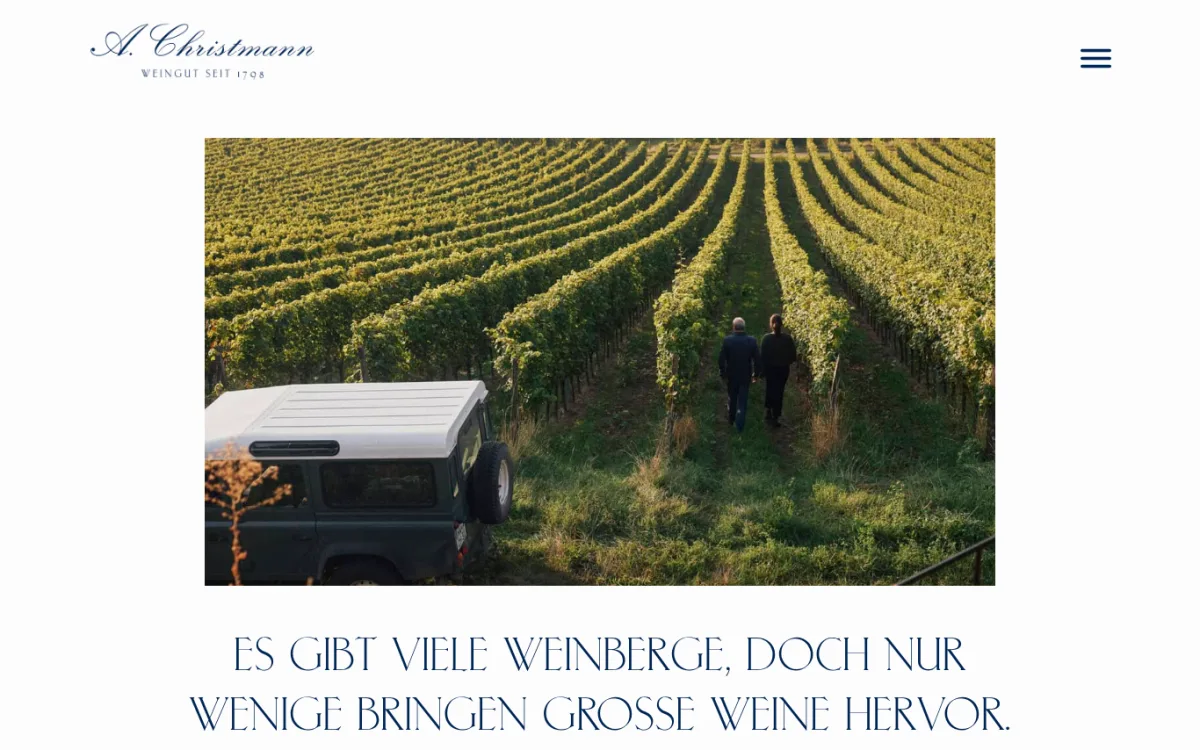 Startseite von weingut-christmann.de