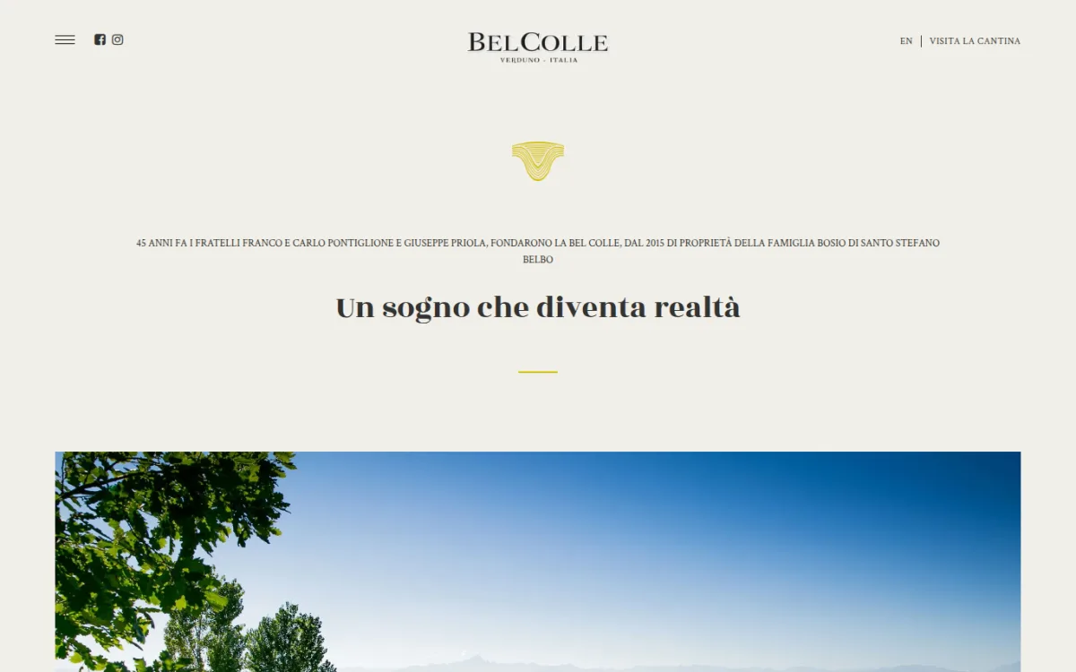 Startseite von belcolle.it