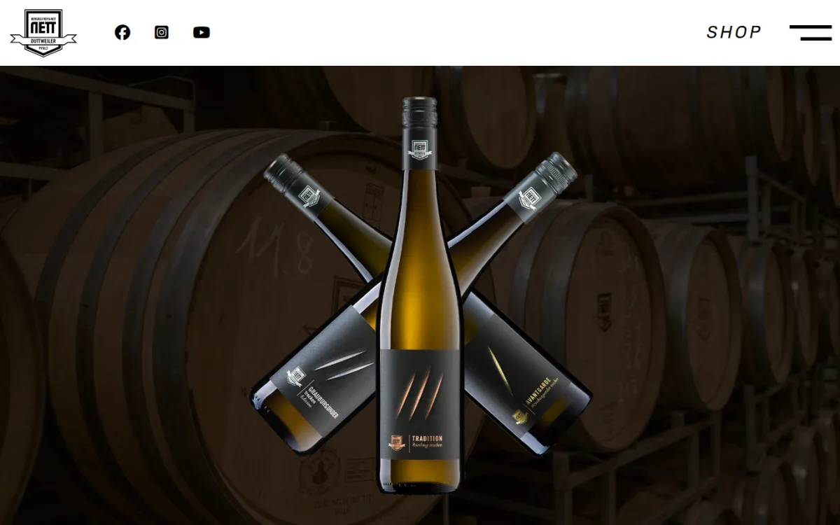 Startseite von nett-weine.de
