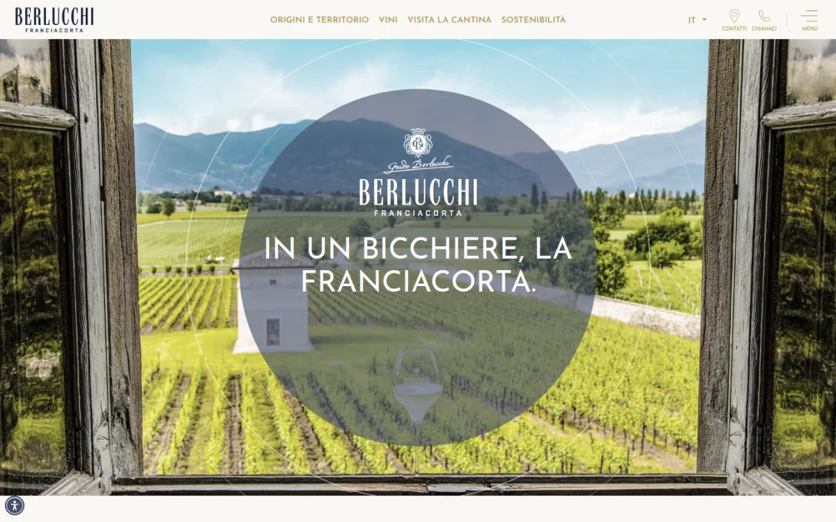 Startseite von berlucchi.it