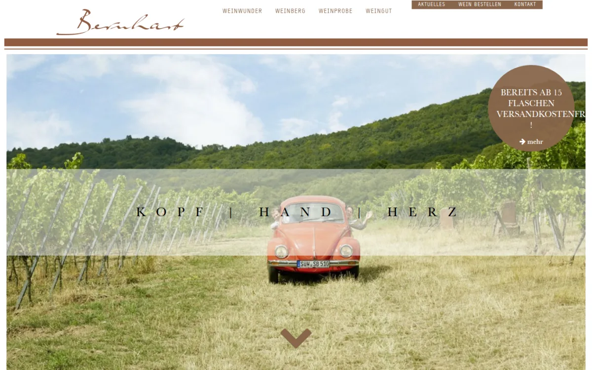 Startseite von weingut-bernhart.de