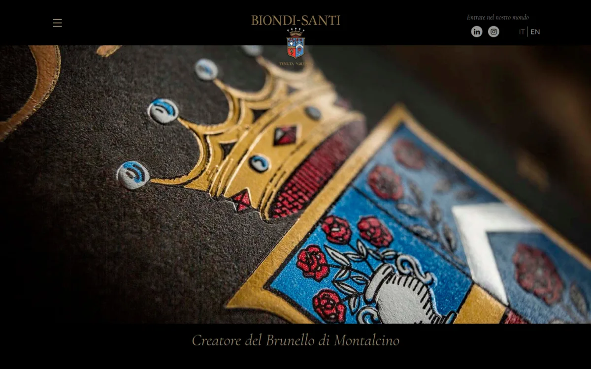Startseite von biondisanti.it