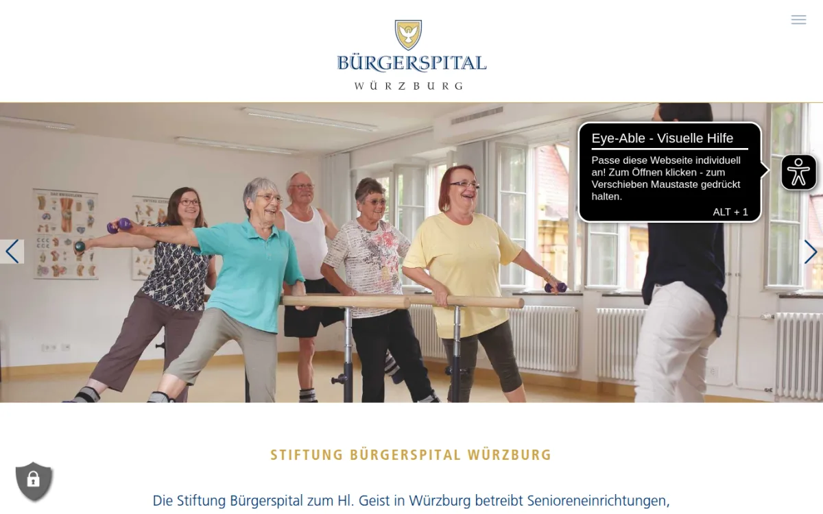 Startseite von buergerspital.de