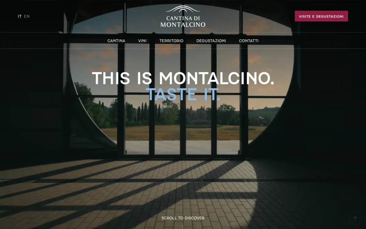 Startseite von cantinadimontalcino.it