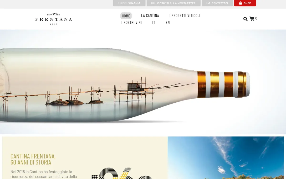 Startseite von cantinafrentana.it