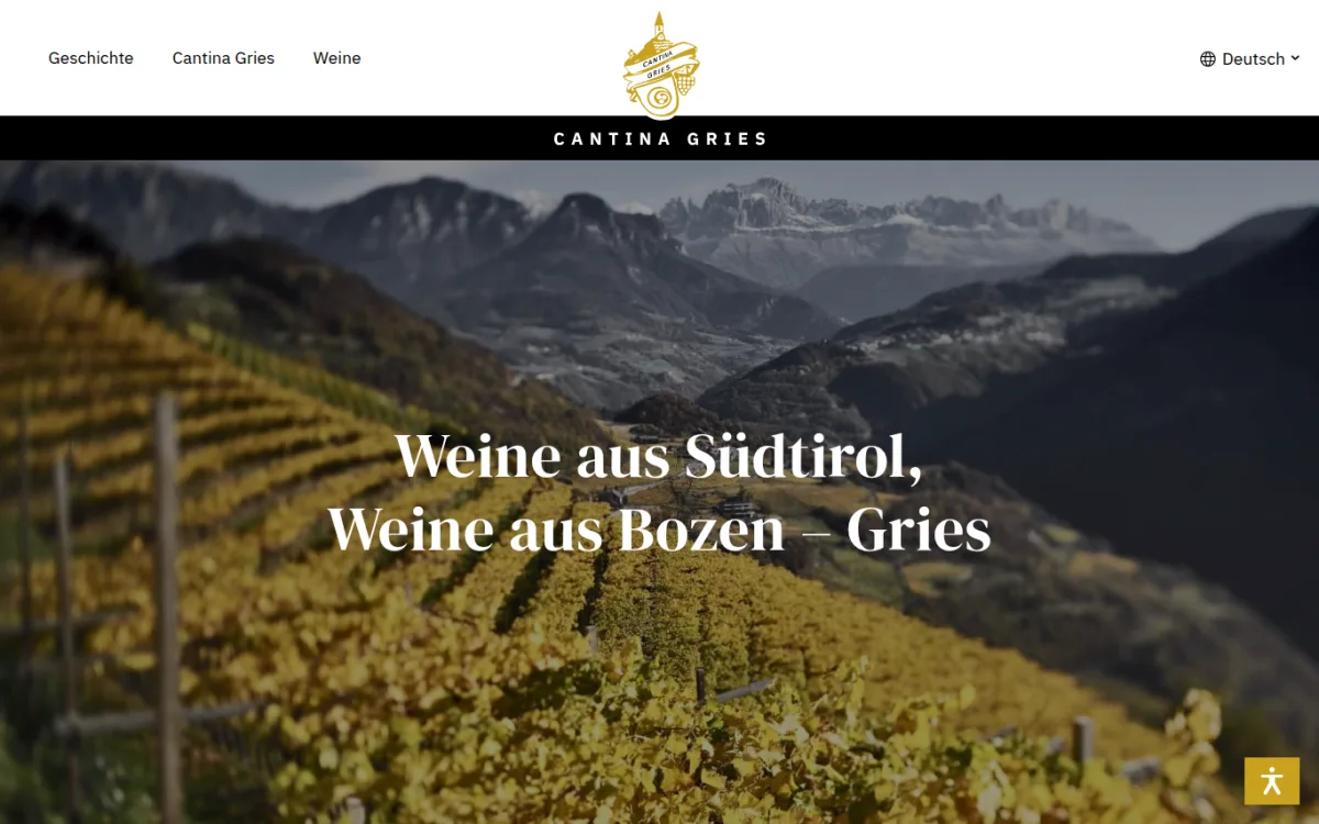 Startseite von cantinagries.it