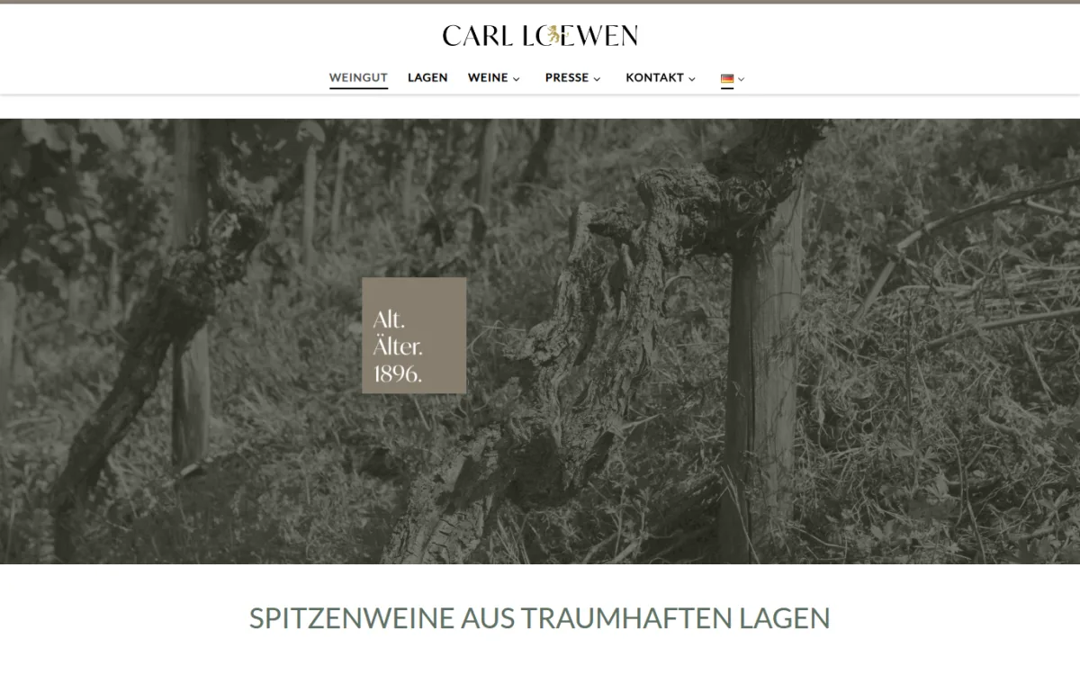 Startseite von weingut-loewen.de