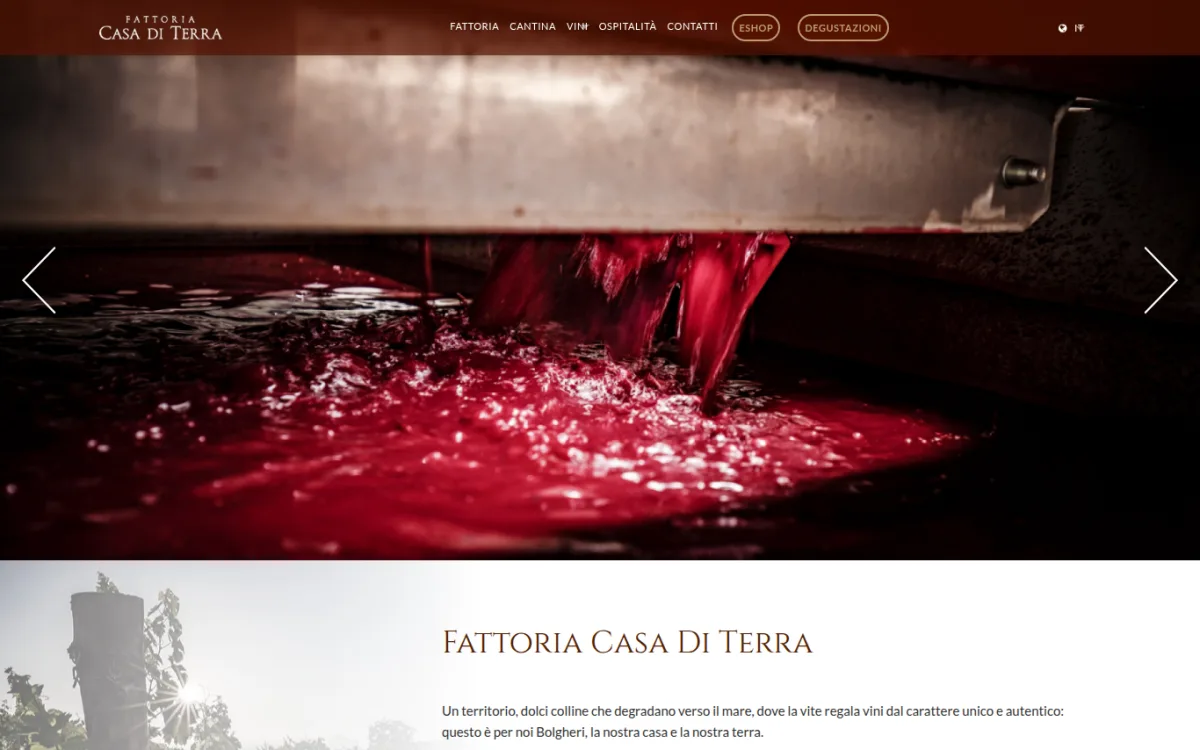 Startseite von fattoriacasaditerra.com
