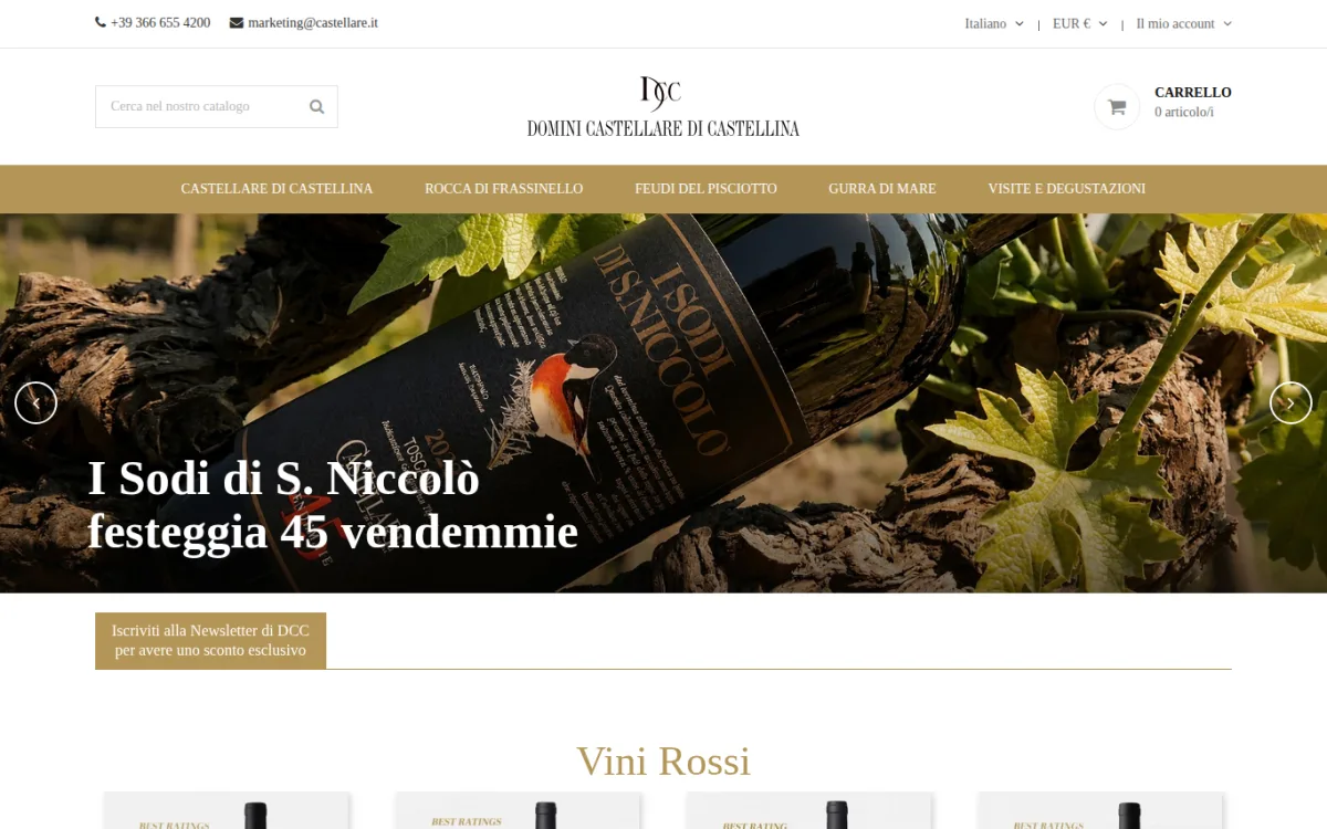 Startseite von shop.castellare.it