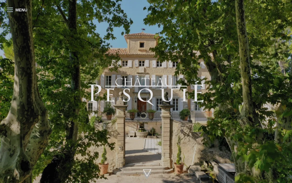 Startseite von chateaupesquie.com