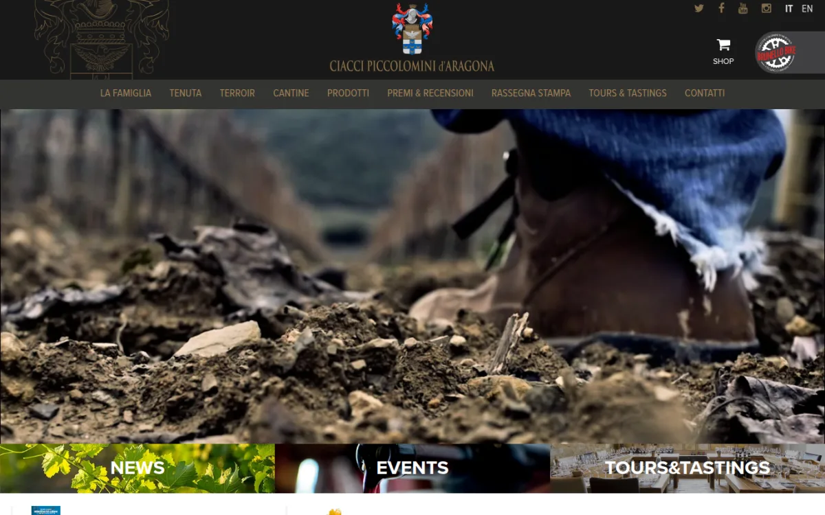 Startseite von ciaccipiccolomini.it