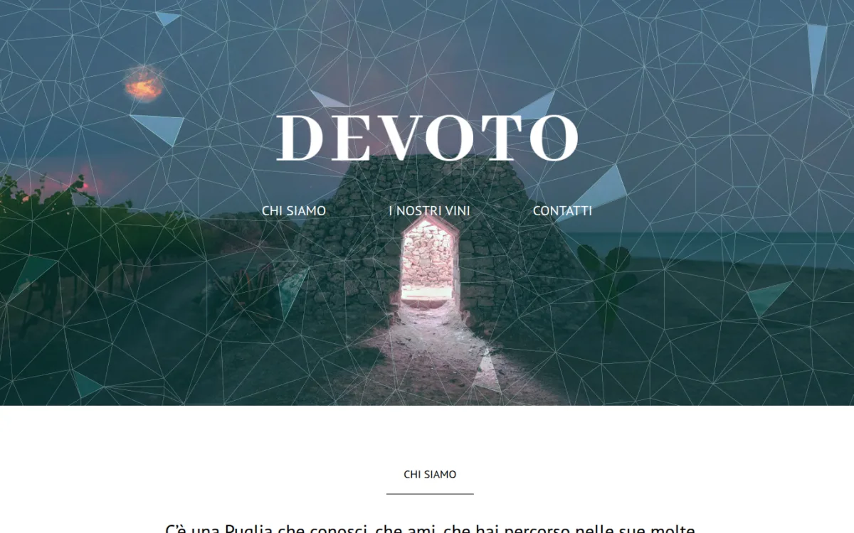 Startseite von devotovini.it