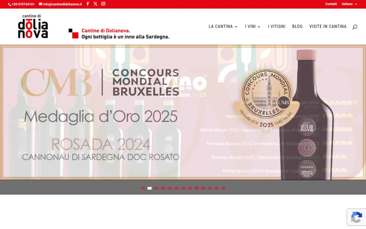 Startseite von cantinedidolianova.it