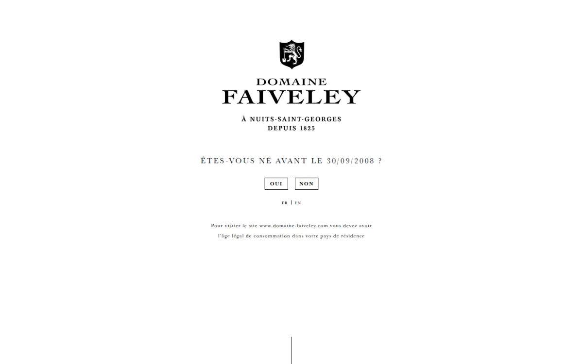 Startseite von domaine-faiveley.com