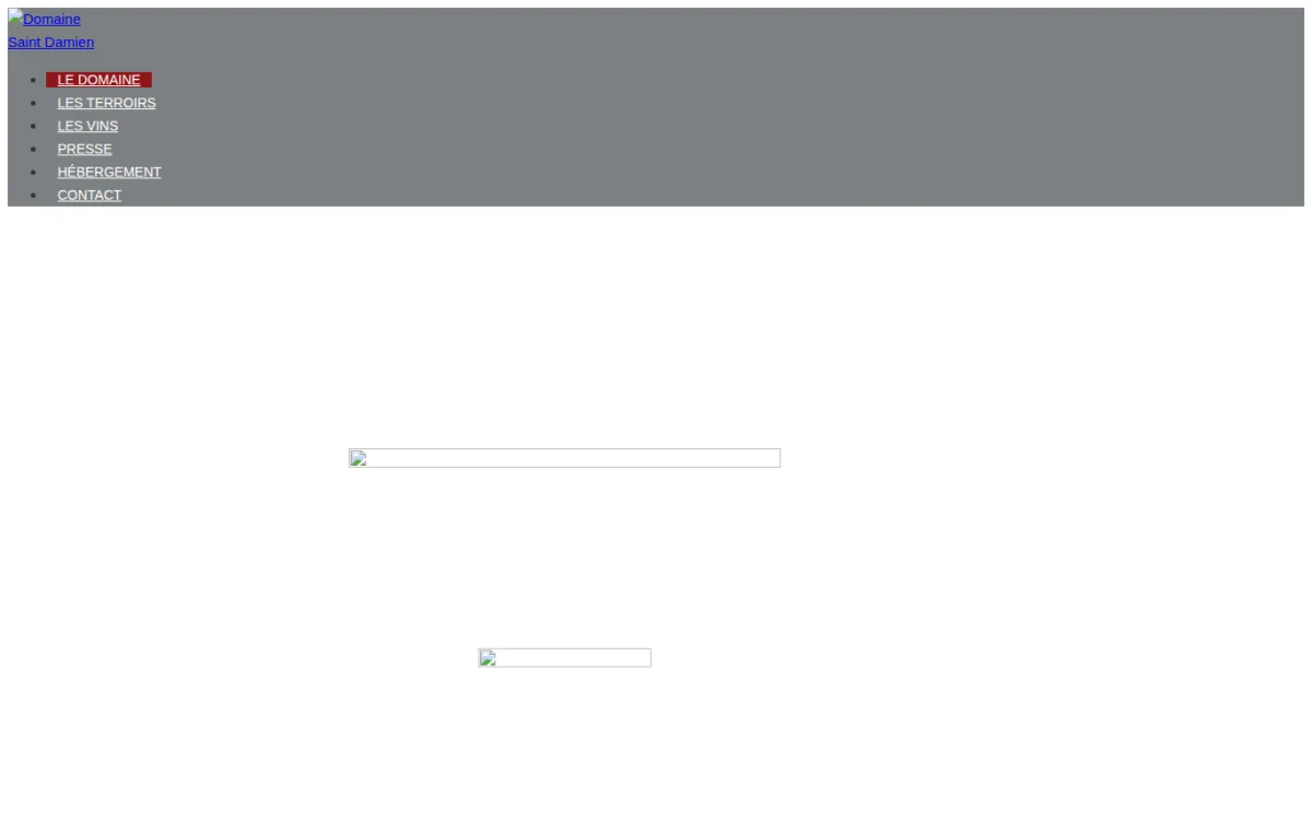 Startseite von domainesaintdamien.com