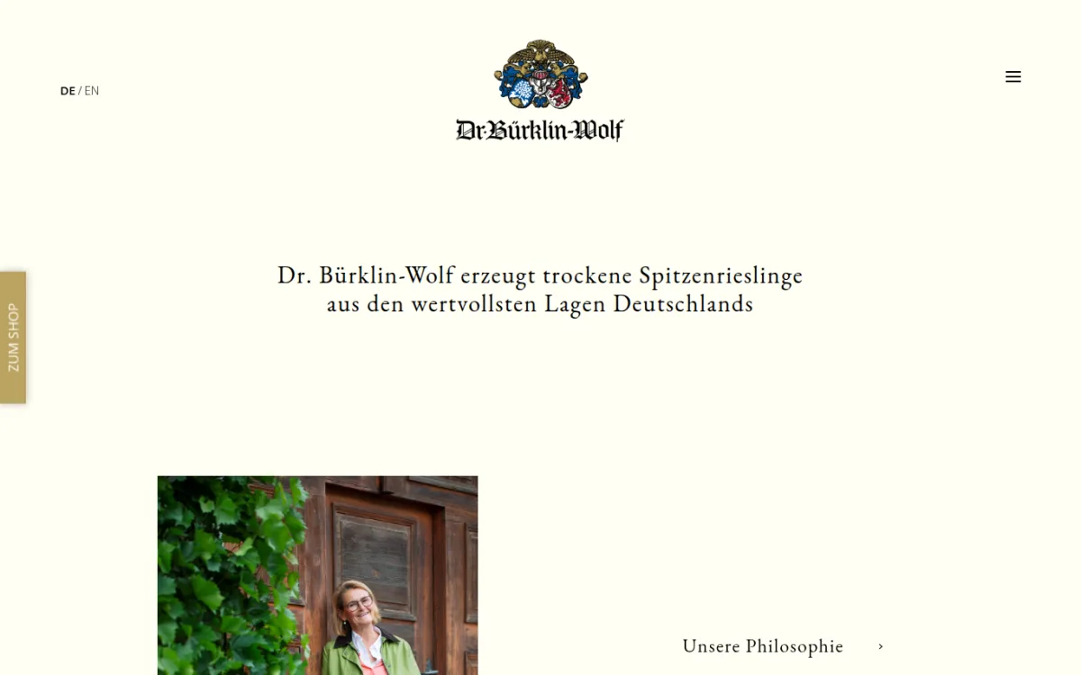 Startseite von buerklin-wolf.de