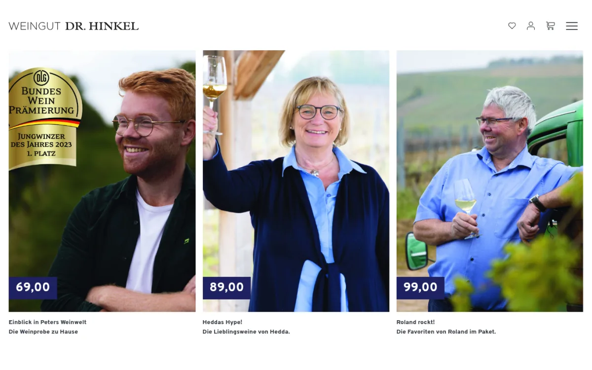 Startseite von shop.weingut-dr-hinkel.de