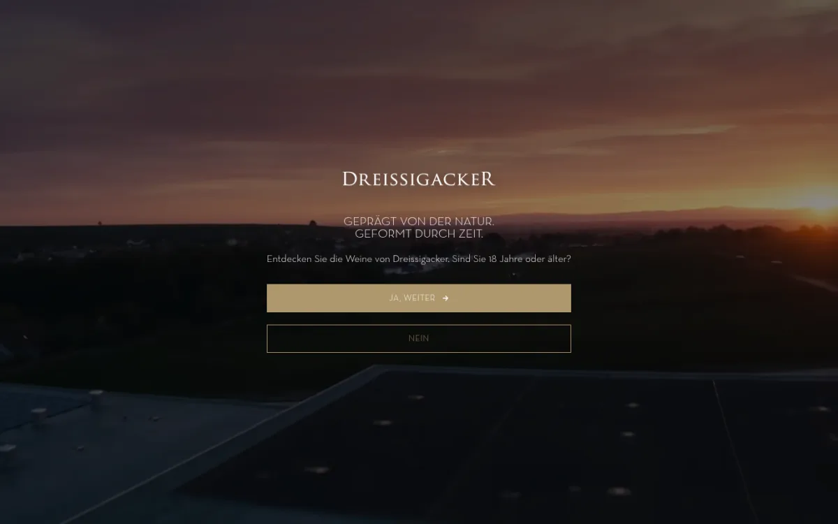 Startseite von dreissigacker-wein.de