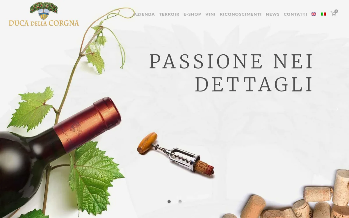 Startseite von ducadellacorgna.it