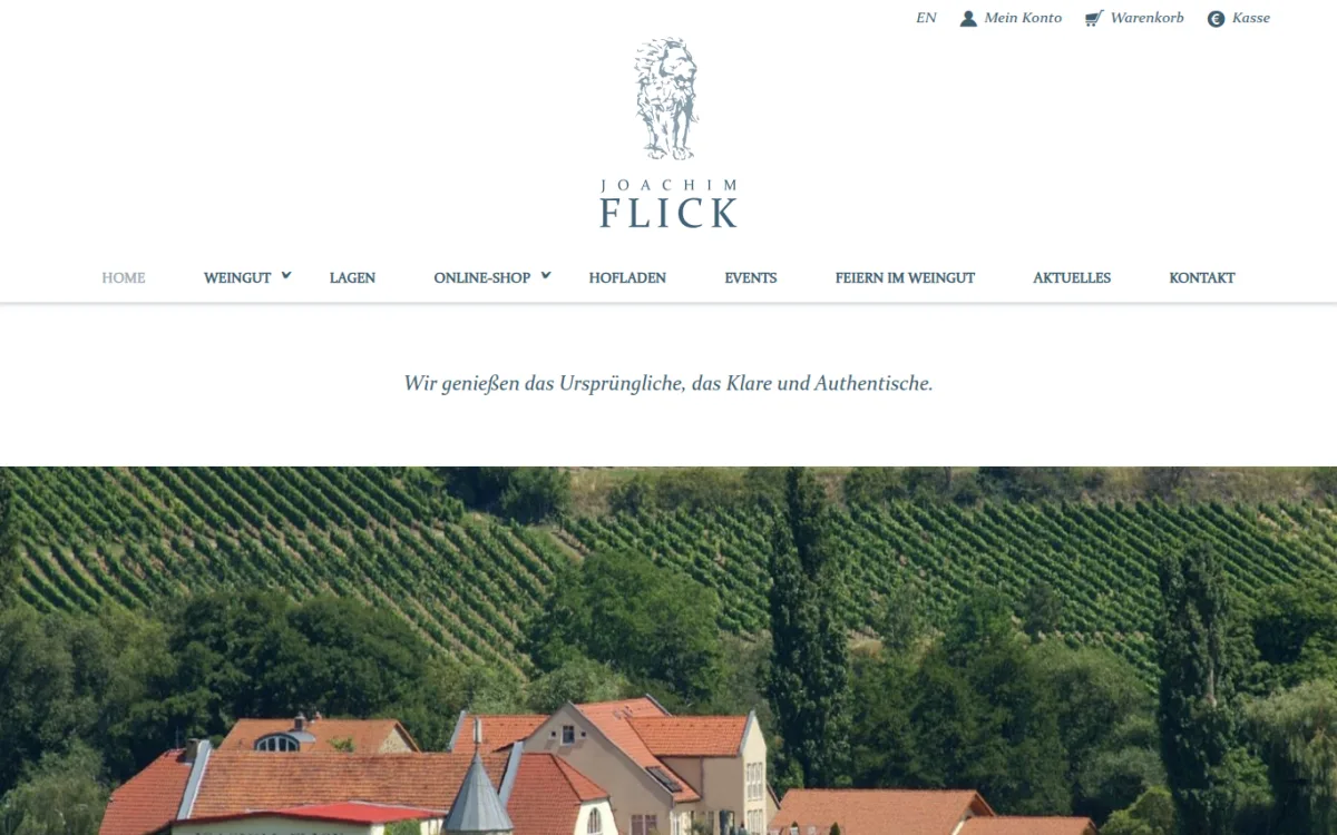 Startseite von shop.flick-wein.de