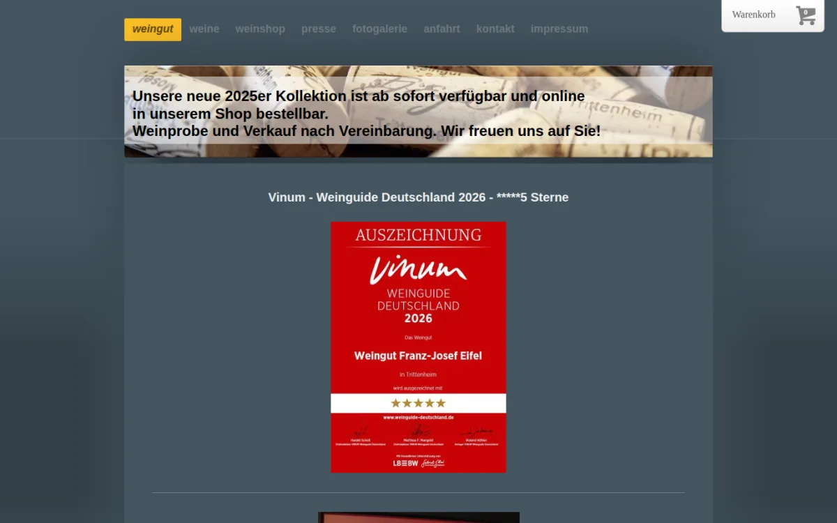 Startseite von fjeifel.de