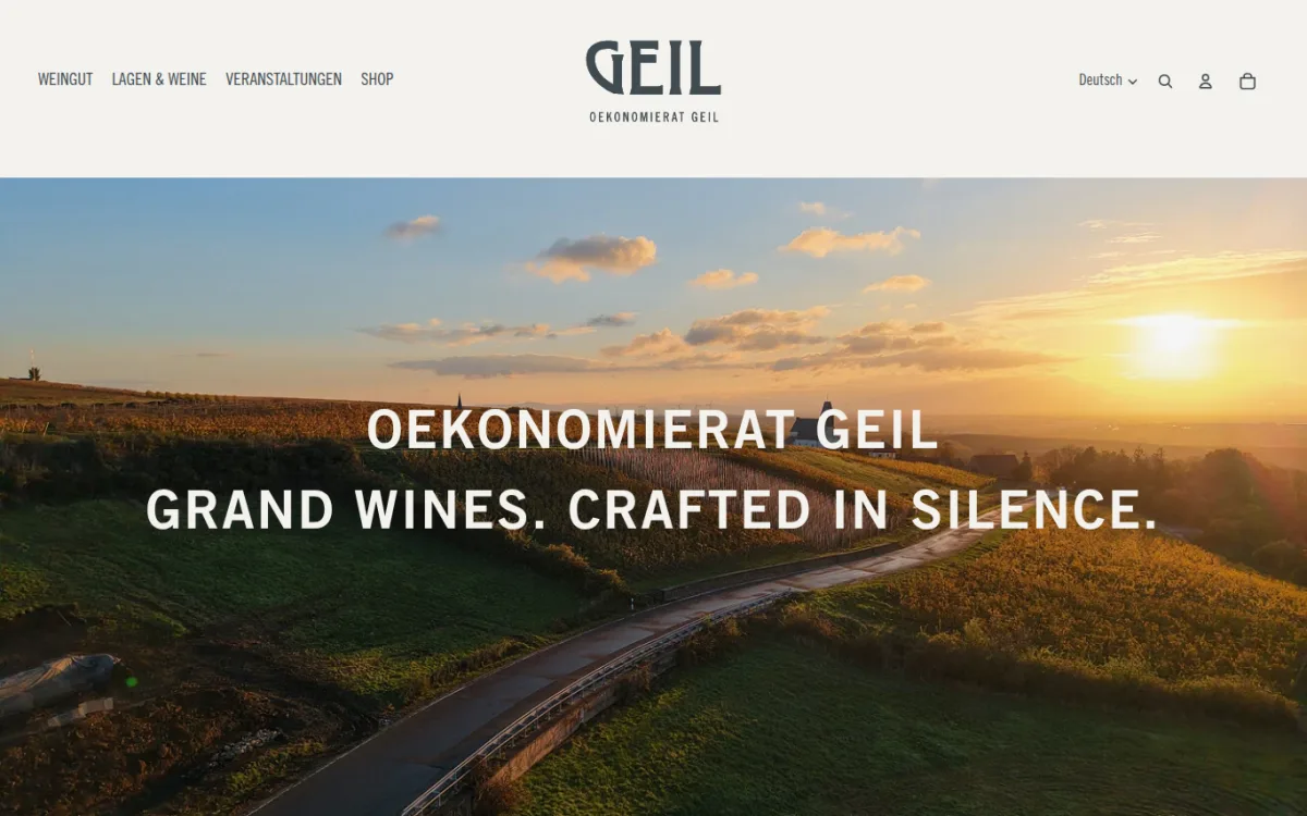 Startseite von weingut-geil.de