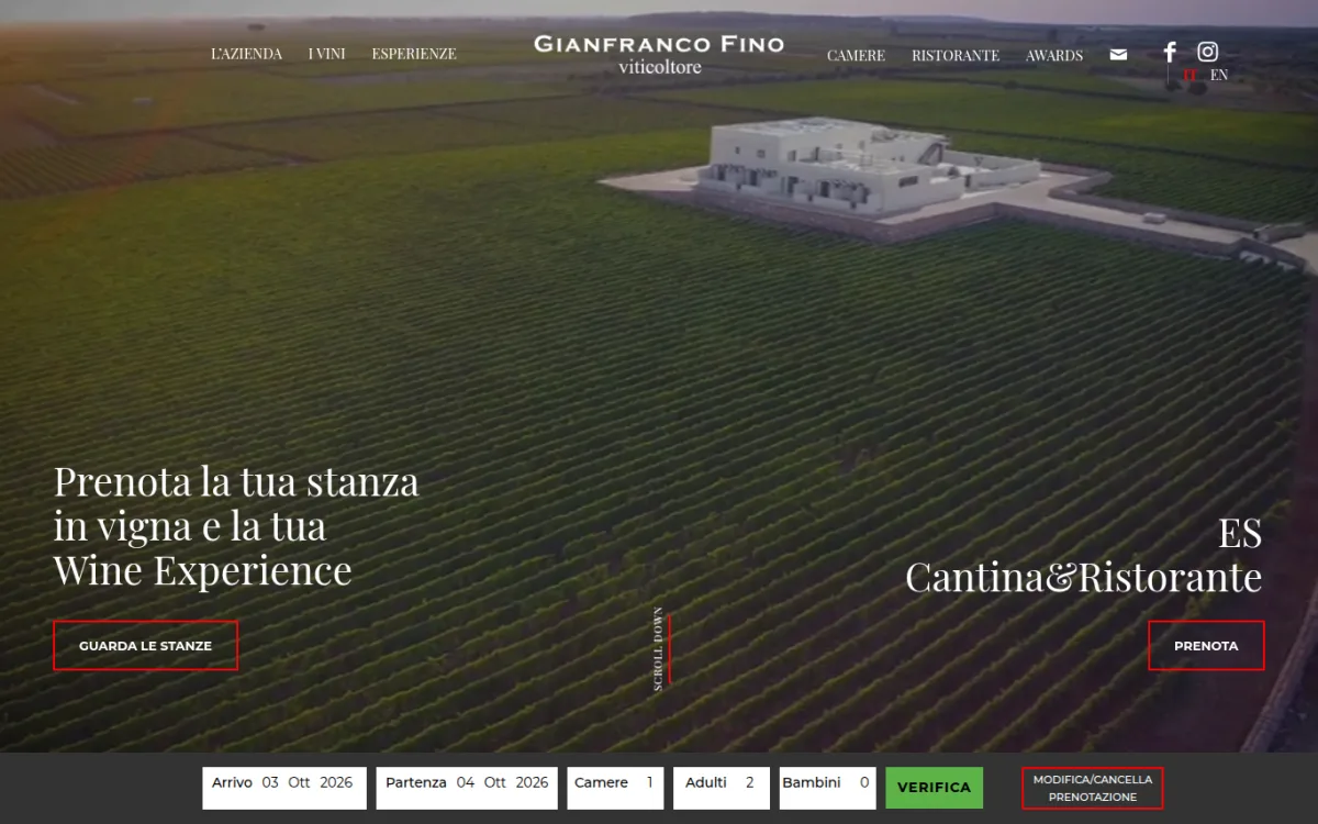 Startseite von gianfrancofino.it