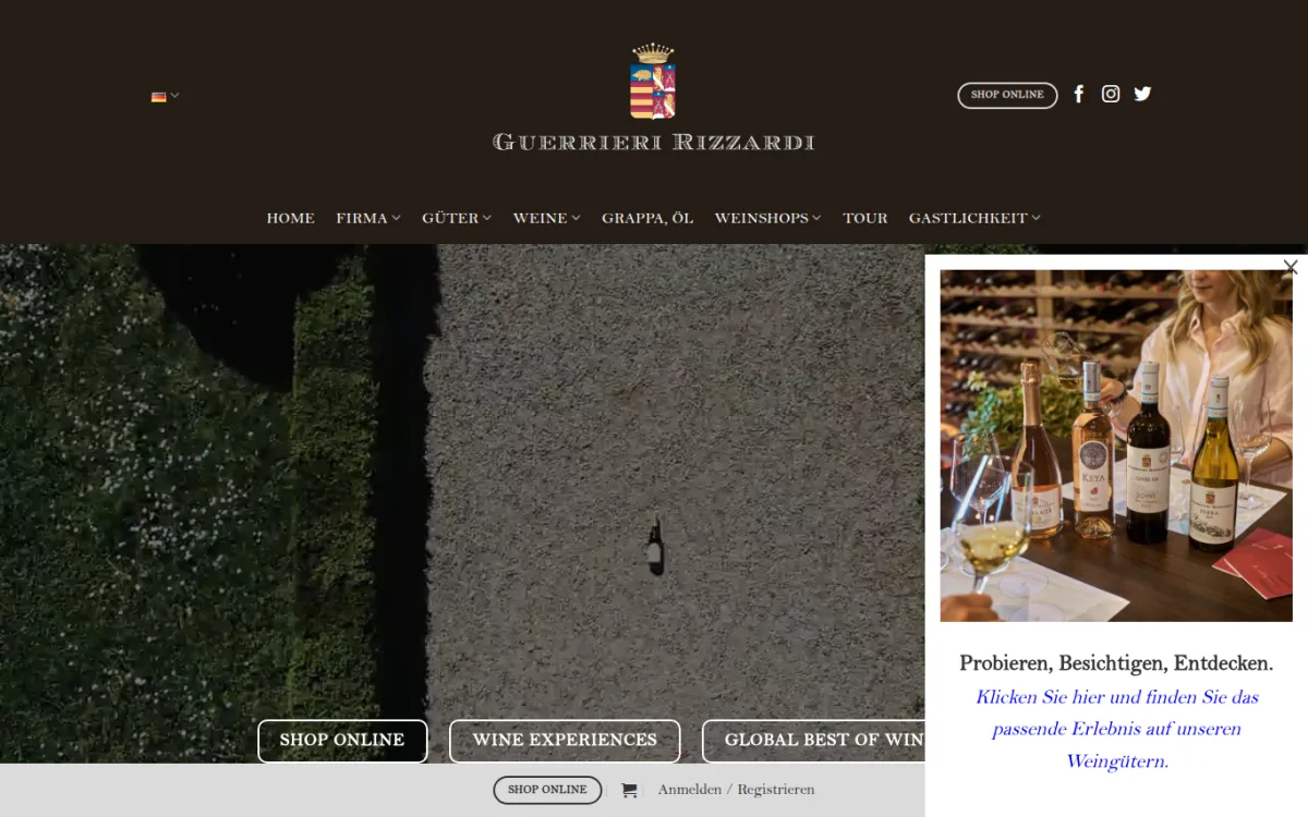 Startseite von guerrieri-rizzardi.it