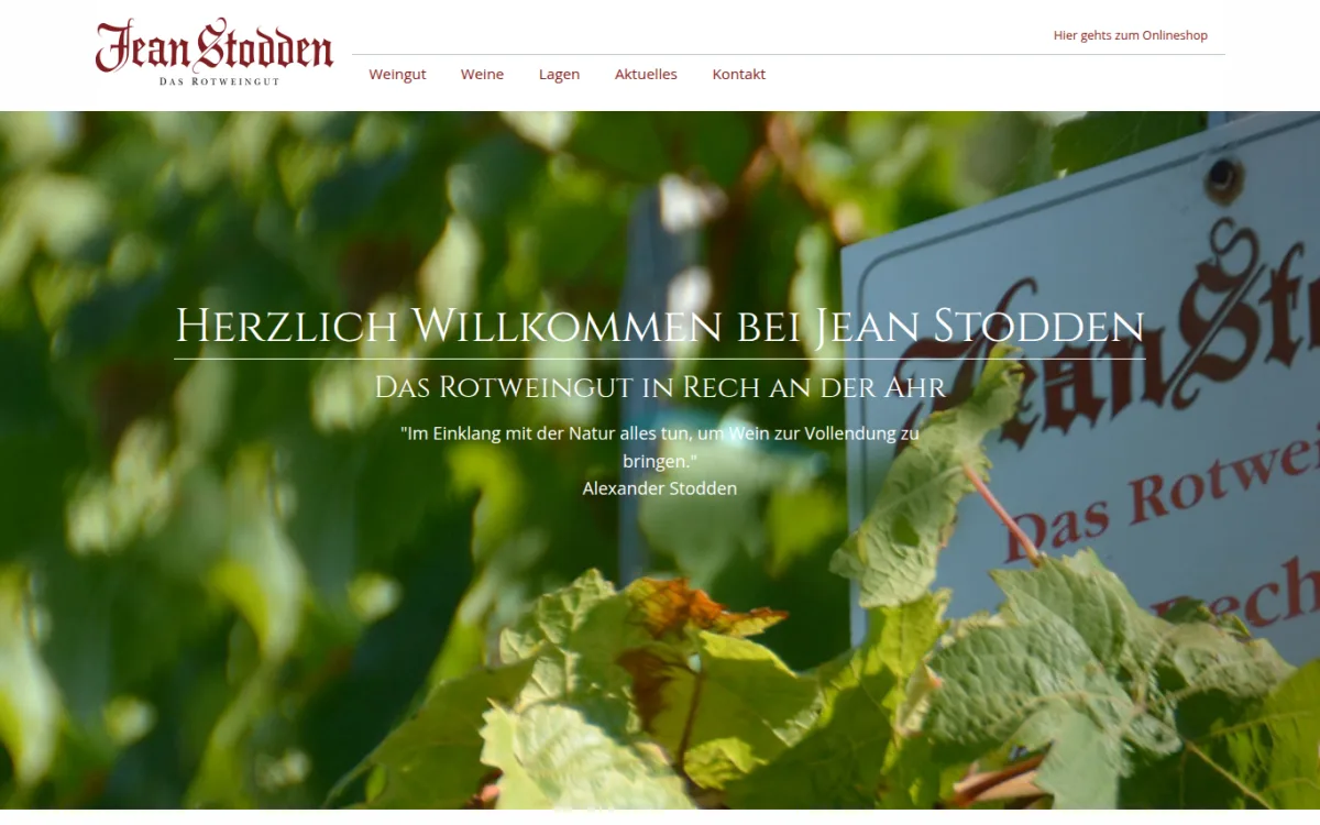 Startseite von stodden.de