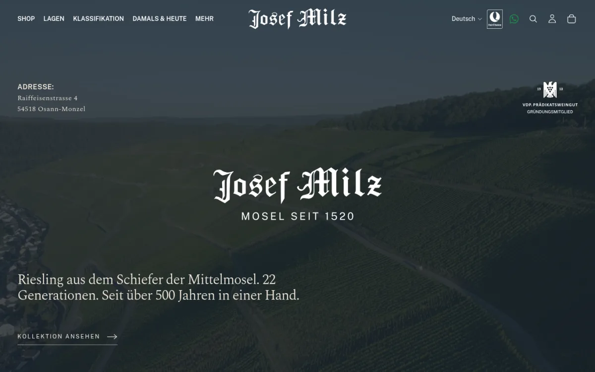 Startseite von josef-milz.com