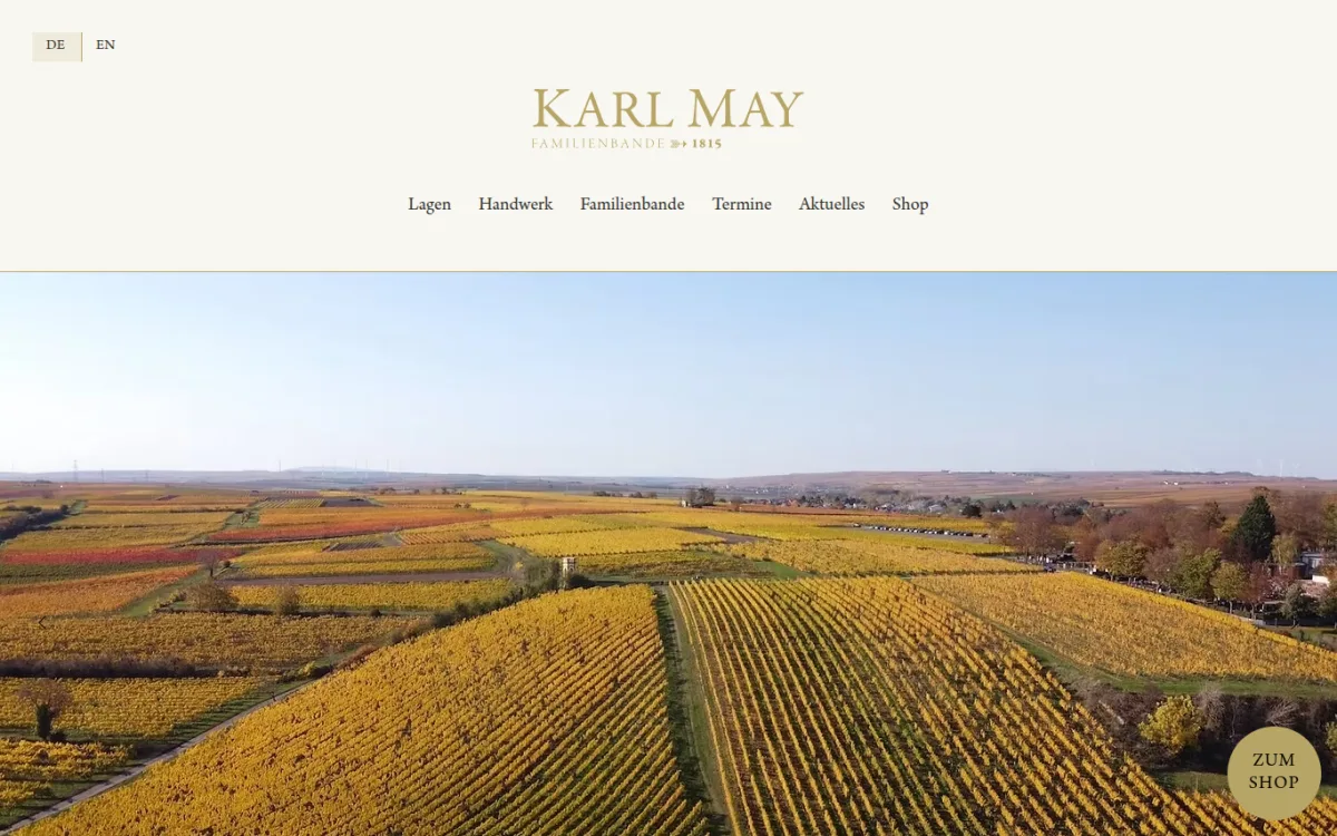 Startseite von weingut-karl-may.de