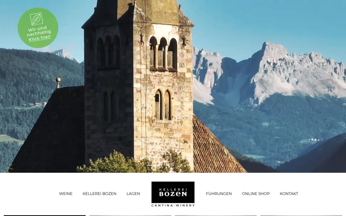 Startseite von kellereibozen.com