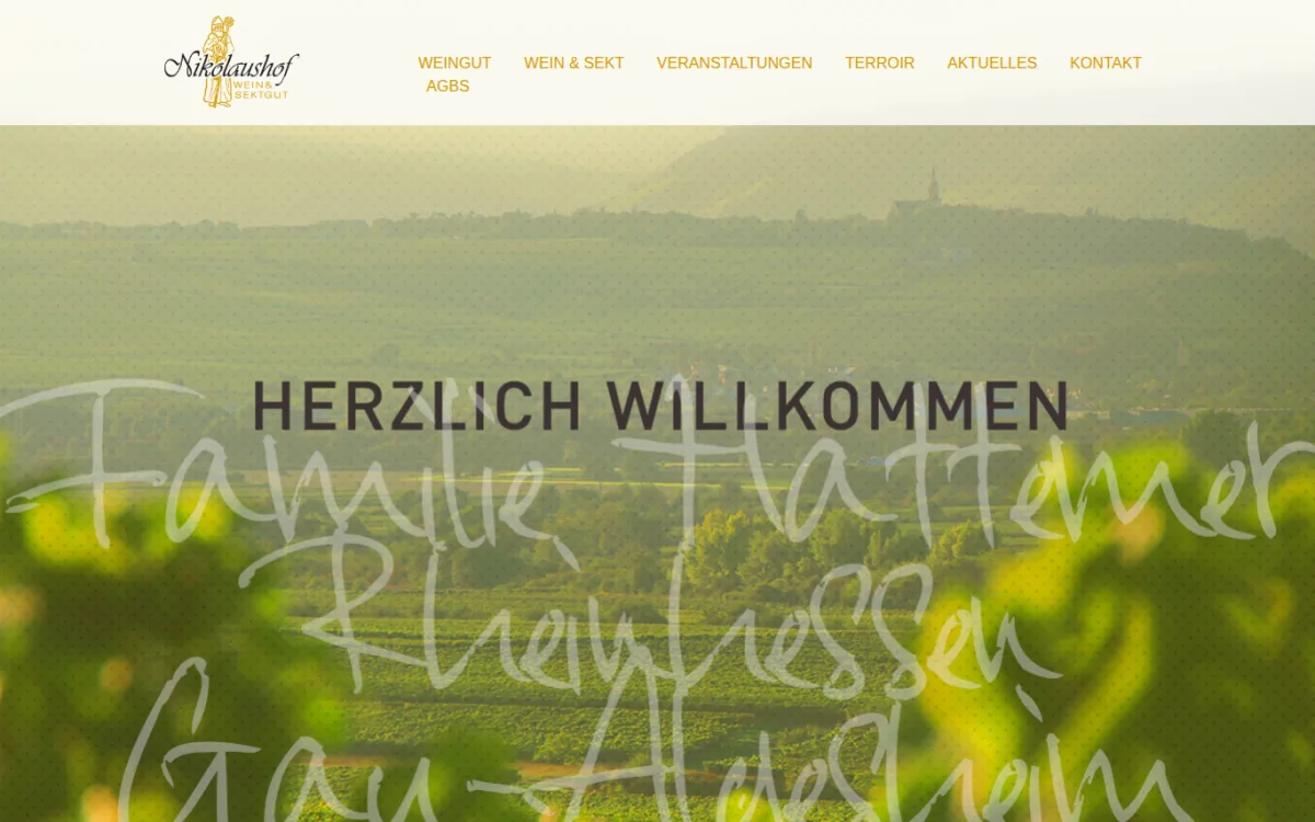 Startseite von weingut-nikolaushof.de
