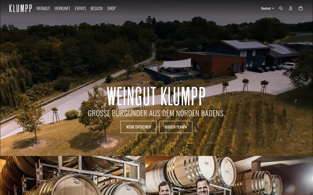 Startseite von weingut-klumpp.com