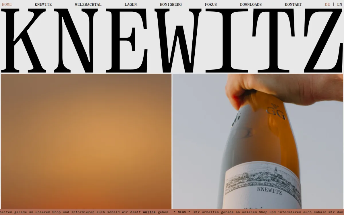 Startseite von weingut-knewitz.de