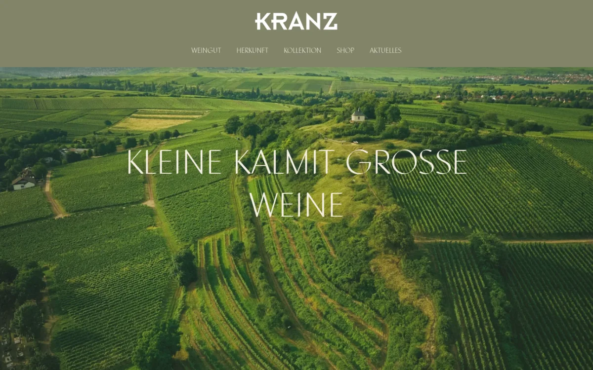 Startseite von weingut-kranz.de
