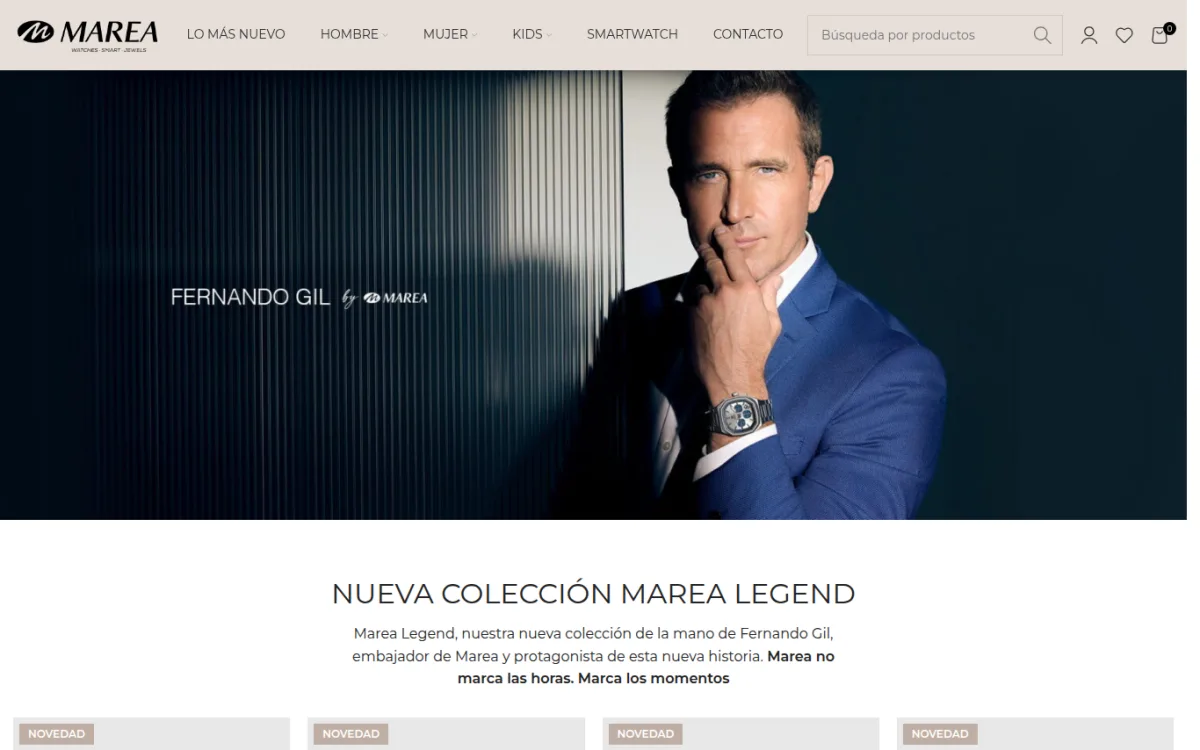 Startseite von marea.es