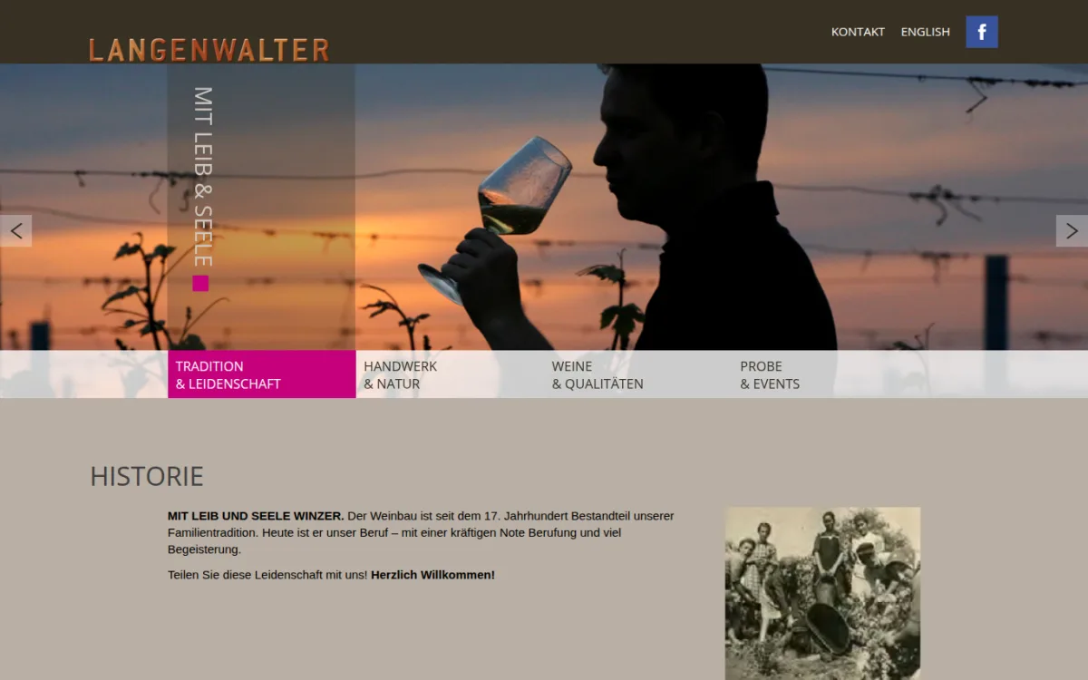 Startseite von weingut-langenwalter.de
