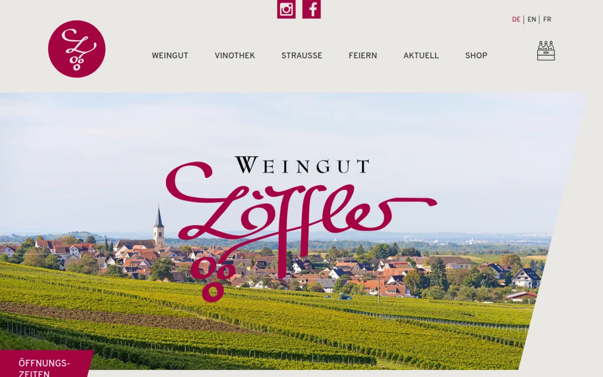 Startseite von weingut-loeffler.de