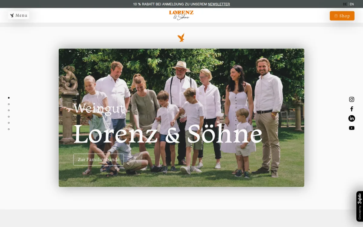 Startseite von lorenzwein.de