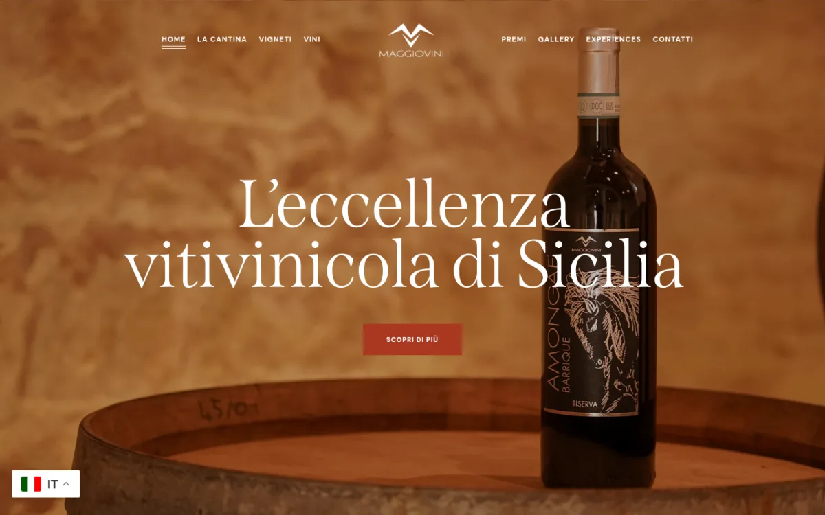 Startseite von maggiovini.it