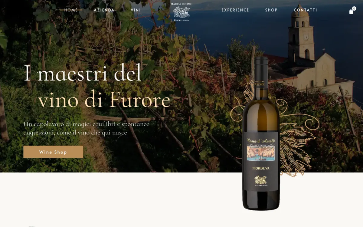 Startseite von marisacuomo.com