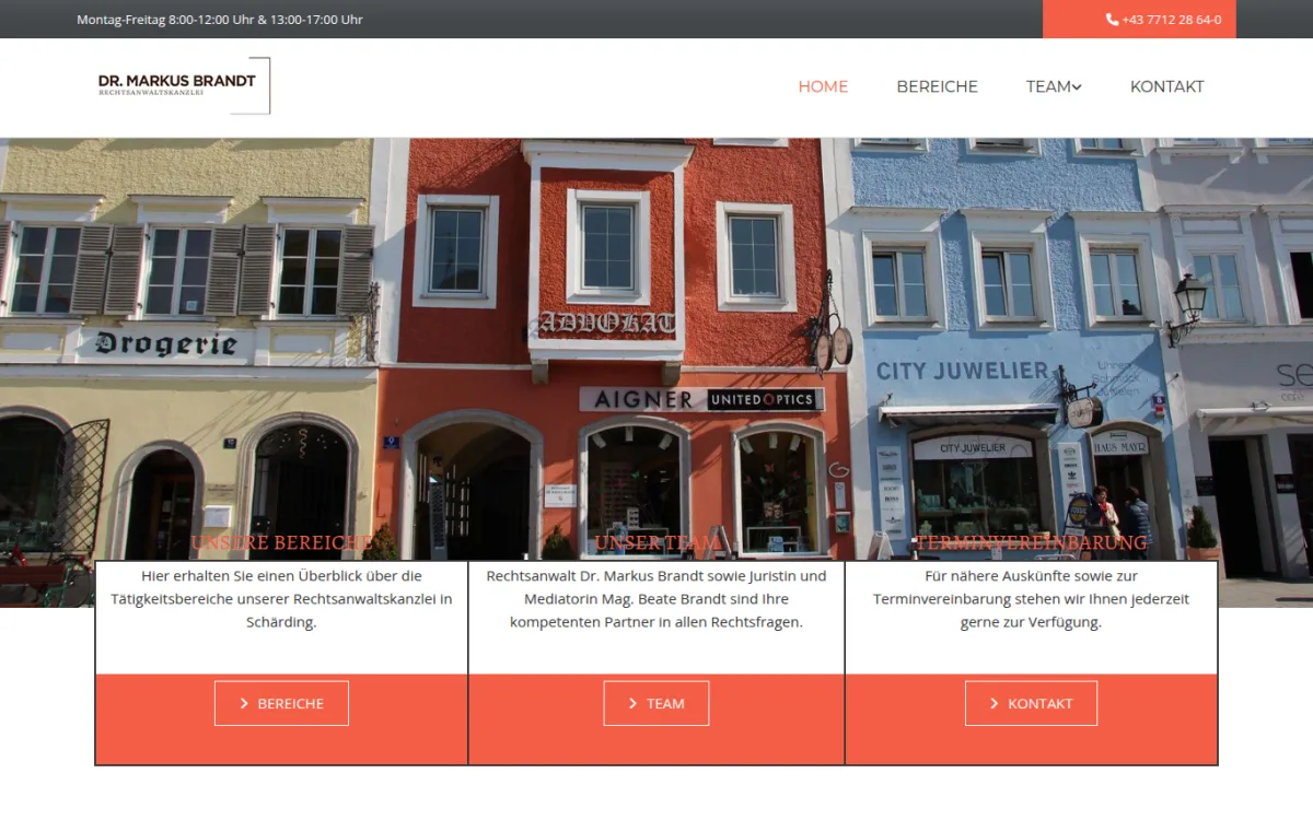 Startseite von brandt.at