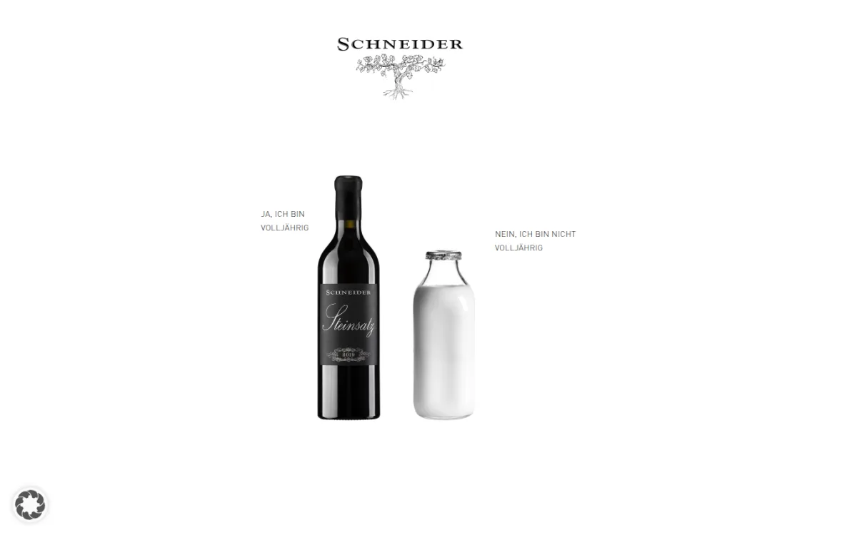 Startseite von weingutschneider.de